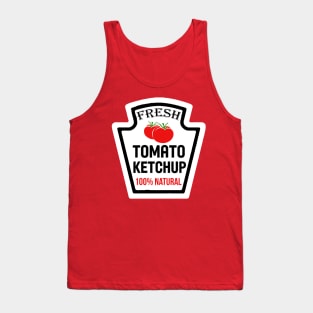 Halloween Condiment Ketchup Funny Family Matching Costume Tank Top